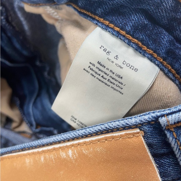 Rag & bone Ruthie Super High Rise Straight Jeans Baywater size 28 - Picture 11 of 13